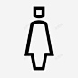 女洗手间卫生间图标 标识 标志 UI图标 设计图片 免费下载 页面网页 平面电商 创意素材