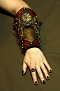 Steampunk Spider Bracer This is a collaboration work with Artist Ian Finch Field .