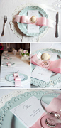 Elegant pink and blue baby shower