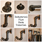 How to Make Industrial Pipe Hooks - My Sweet Savannah:  #水管# #衣架#