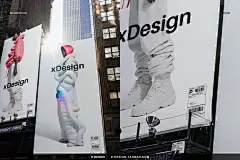 6款城市户外巨幅广告牌灯箱海报贴图ps样机素材街拍展示效果图
