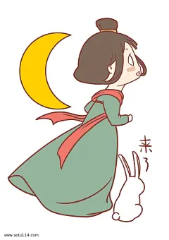 中秋节嫦娥玉兔来了表情包