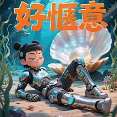 生成哪吒表情包 - 豆包