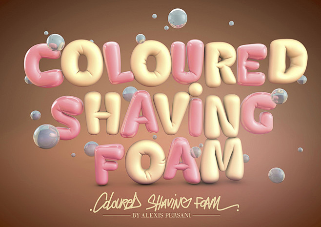 Coloured shaving foa...