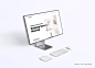 Apple苹果电脑Web UI设计场景贴图展示PSD样机模板