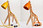 Whimsical Table Lamp by Leanter: Giraffe Inspired