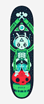 绿色外星人滑板免抠素材_新图网 https://ixintu.com 外星人 滑板 简约 绿色