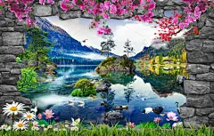 惊人的3D自然背景和壁纸