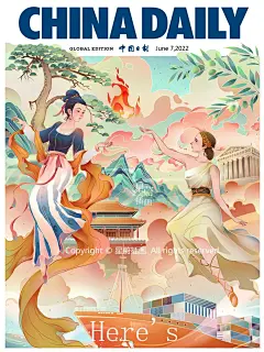 中国日报《China Daily》插画创作过程 - 小红书