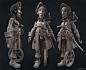 Pirate Hipoly, Eric Spitler : This is the finished Zbrush Sculpt of my pirate with a wheel leg.  I still might make a lowpoly and textures.  Rendered in Keyshot.