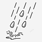 倾盆大雨 创意素材