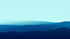 蓝山,山,简约5K风景壁纸