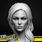 330 Fantasy Female Sculpt - Character References | 8K Resolution
