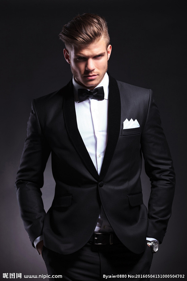 高清帅哥西装男摄影