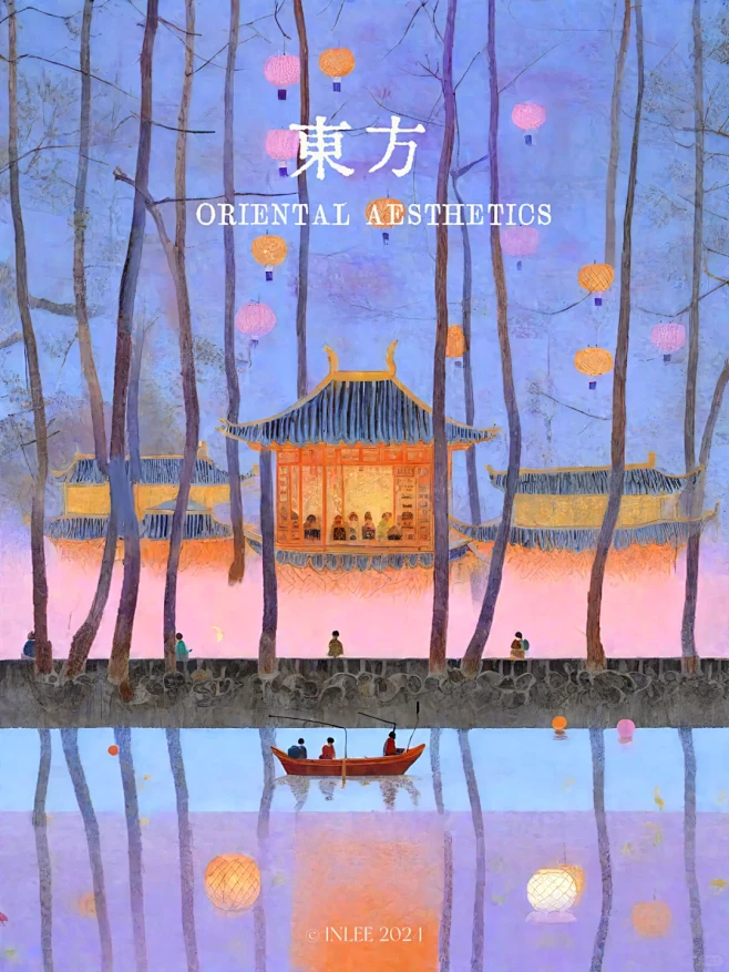 AI东方美学 | 江边茶席 - 小红书