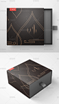 原创简约高档黑色礼盒设计包装设计包装盒