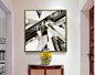 北欧现代简约抽象艺术装饰画客厅玄关几何创意挂画沙发背景墙壁画-淘宝网
