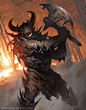 Demon Berserker - Magic the Gathering, Greg Rutkowski : Illustration done for Magic the Gathering.