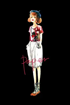 【杭州插画师 paper1003的原创水彩服装插画作品】