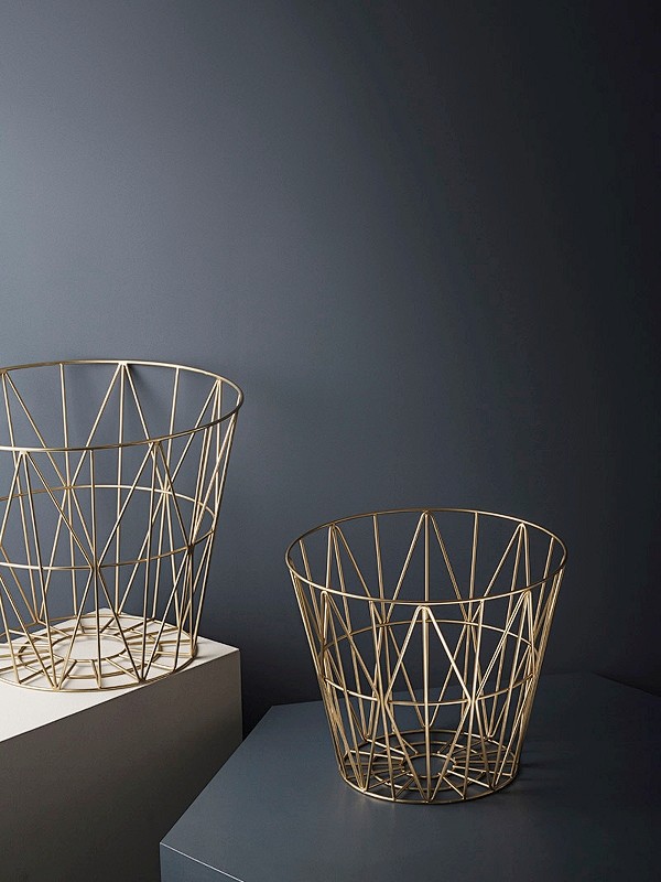 Wire Basket - Brass ...