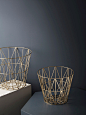 Wire Basket - Brass - Medium 2