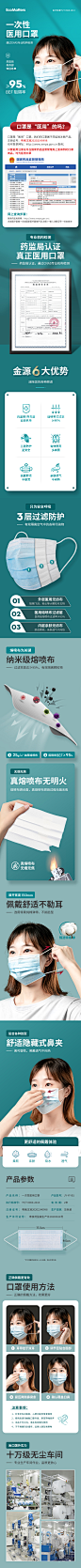 医用外科口罩一次性医疗防护病菌囗三层罩医护医科外用
@刺客边风