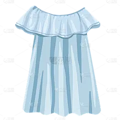 手绘-服饰单品贴纸-SVG-连衣裙