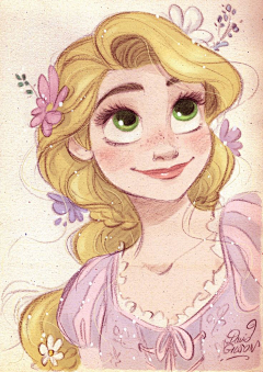 蘑菇啦采集到人物插画欧美