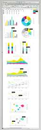 MagnaGlobal信息图表Excel模板Behance