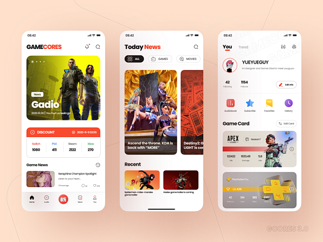 GAMECORES App重新设计第2部...