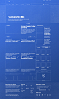 Blueprint Wireframe(1021 x 1721) #web#