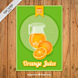 Folleto de zumo de naranja