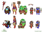 Cancelled Project - Soldiers, Markus Neidel : Character concepts for a citybuilder on mobile devices