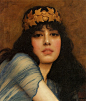 Head of a Girl (also known as The Priestess) - John William Godward