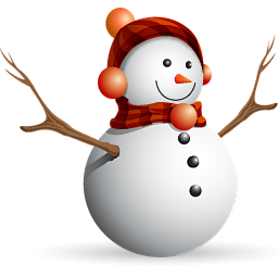 可爱的雪人图标 iconpng.com