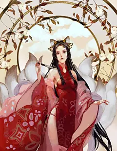 井底点灯深烛伊，共郎长行莫围棋，
玲珑骰子安红豆，入骨相思知不知。

古风插画 。