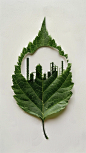 17h
A green leaf, hollow in the middle to show the shape of a chemical plant

--ar
 9:16