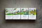 [FongCha] Tea Packaging : 透過台東到花蓮大禹嶺、低海拔到高海拔的自然生態，展現豐茶四款茶品，而這四款包裝展開即合成一幅台灣茶鄉美景。搭配中英對照的詩句，訴說不同茶葉的風味及故事。