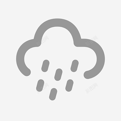 天气大雨 平面电商 创意素材
