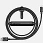 Battery Cable : 
  Battery cable combines a durable, ballistic nylon braided, MFi approved Lightning cable with a high capacity 2350 mAh portable battery. Battery Cable knows your priorities: it charges your phone first before then charging its internal b