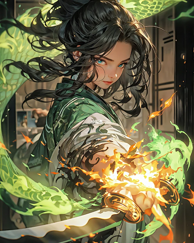 AI修仙剑起焰花焚城_2-花瓣网