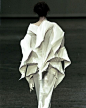 Sculptural Fashion - creative fashion structures; three-dimensional dress detail // Issey Miyake