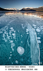 加拿大亚伯拉罕湖 冻结的气泡】时间在此刻定格。。。