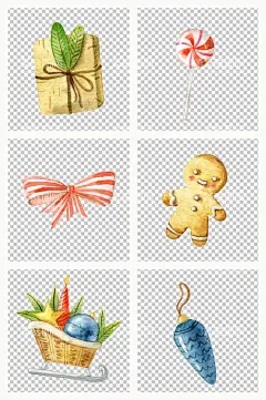 圣诞节素材  - 源文件下载【酷图网】圣诞节,水彩手绘,姜饼人,雪橇,礼盒,卡通圣诞,手绘元素,手绘圣诞,圣诞节装饰,圣诞节插画,圣诞节手绘,手绘素材,卡通素材,圣诞节素材,卡通圣诞元素,海报素材,圣诞节元素,