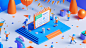 mrjoe0615_A_blue_and_orange_platform_with_SOMNOPRO_written_on_i_6c4de1b7-5421-4340-ab40-a9cbc9314016