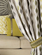 Custom Drapery in Kravet� Fabrics is a good starting place for color in this room.