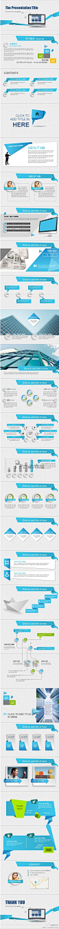 【最新商务PPT模板】小编很喜爱逐日老师的作品，这款专业经典蓝色小折纸风格的PPT模板希望你们也会喜欢~~ #经典# #排版#