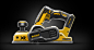 DEWALT DCP580 20v Cordless Planer : The DCP580B features a brushless motor for maximum efficiency and that helps to maintain speed under load. With a 3-1/4" width capacity with 3/32"adjustments, a rebate capacity of 5/64". The planer weighs