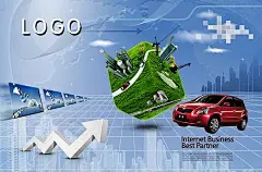 长城炫丽CROSS汽车海报PSD素材下载长城汽车|方块|数字城市|长城|长城风景图片|长城图片|华表　飘带　长城