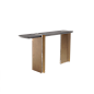 Bridge Console : Wood has never been so close to metal... This perfect combination is crowned with the naturalness of marble. Explore Bridge Console.